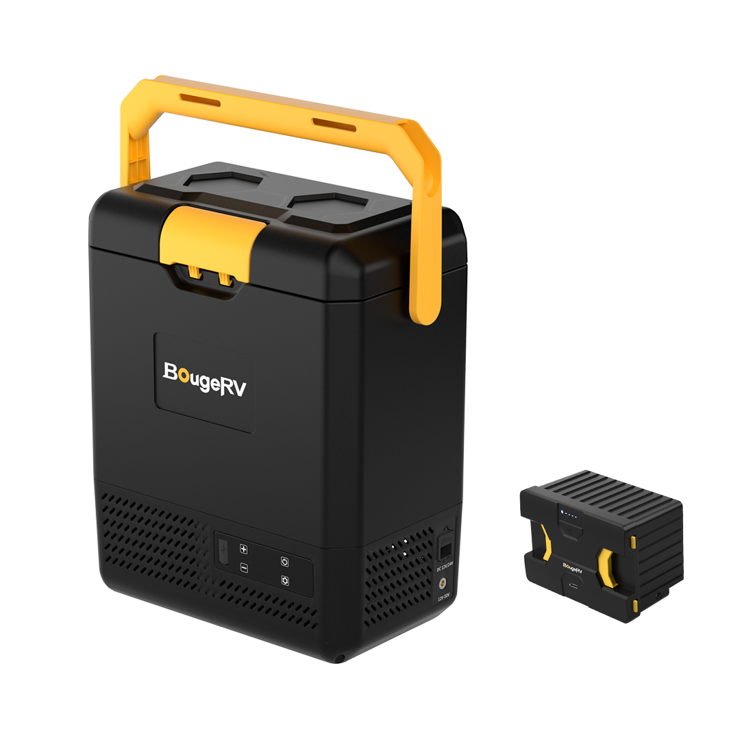 12V mini fridge with battery