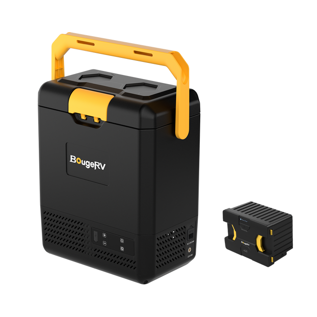 12V mini fridge with battery