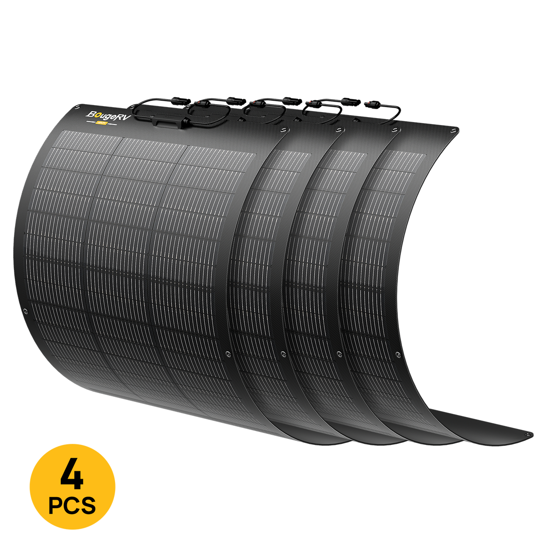 Product photo of BougeRV Arch 2.0 100W N-Type Fiberglass Flexible Solar Panel - 4PCS