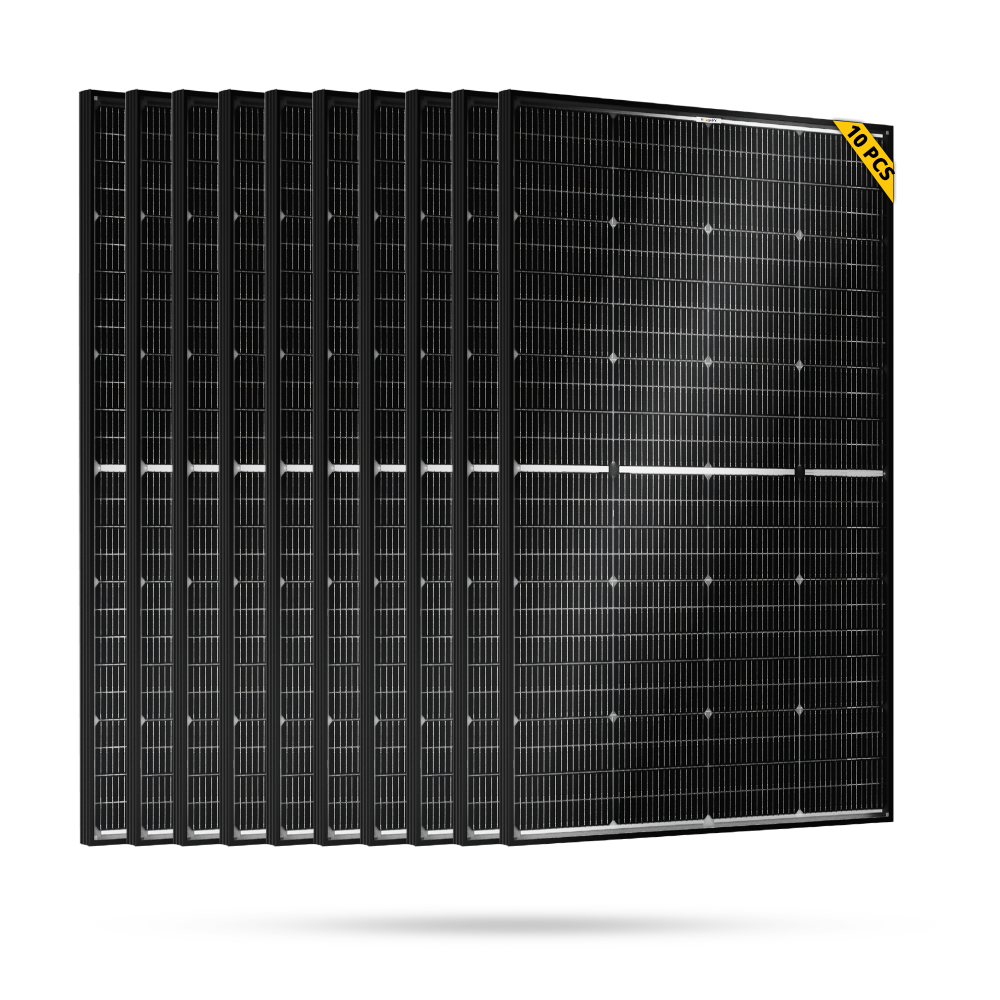 Product photo of BougeRV N-Type 1200 Watts 16BB 12V/24V Bifacial Solar Panel