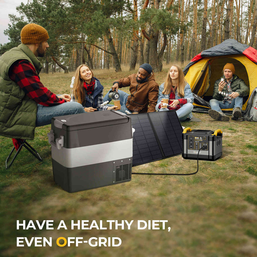 BougeRV 12V 53 Quart Portable Fridge Car Freezer Refurbished