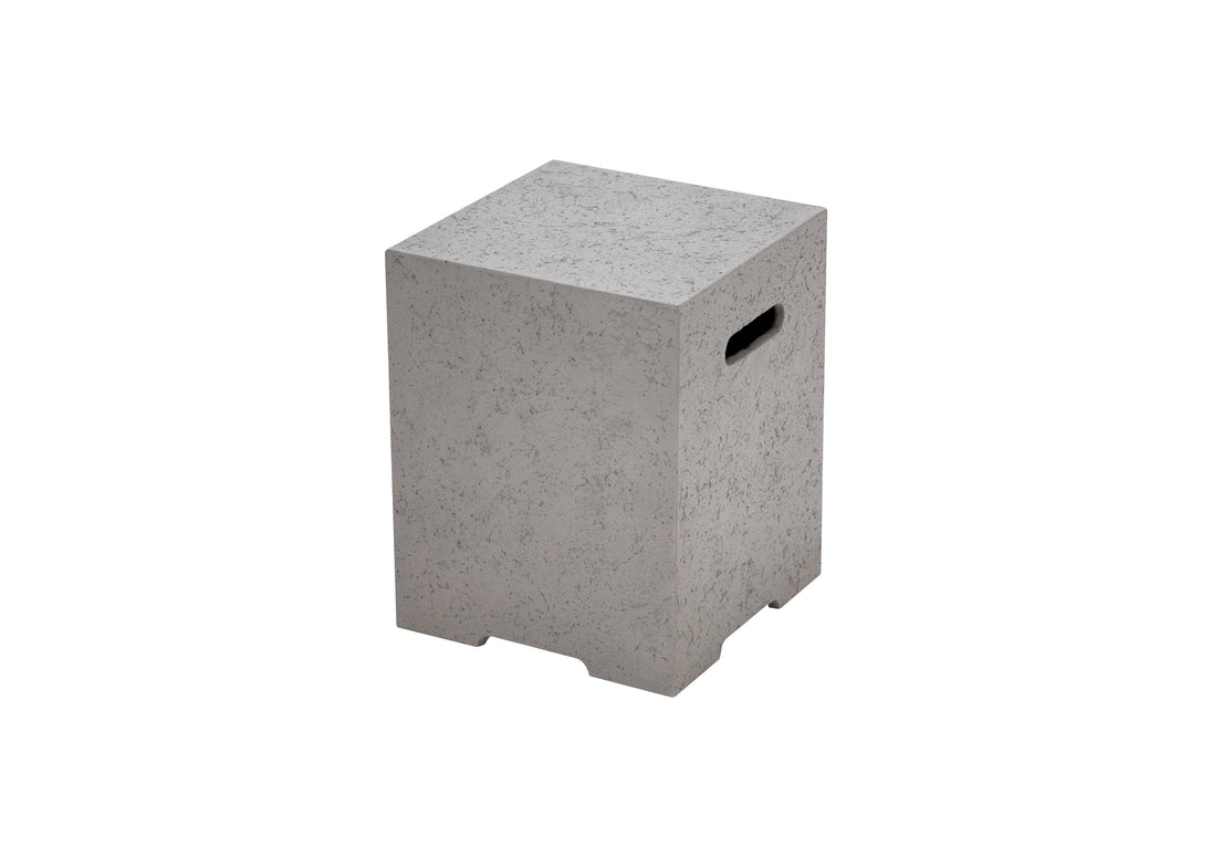 Square Tank Cover - Light Gray Limestone