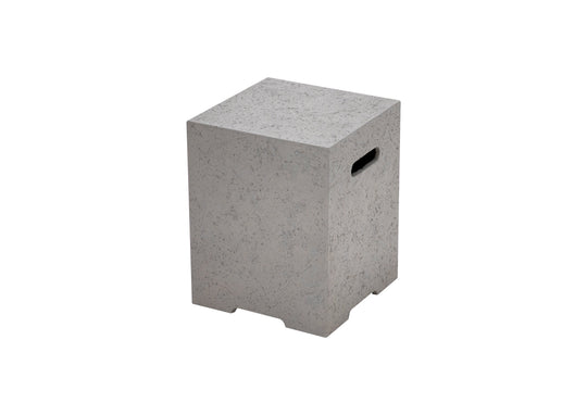 Square Tank Cover - Light Gray Limestone