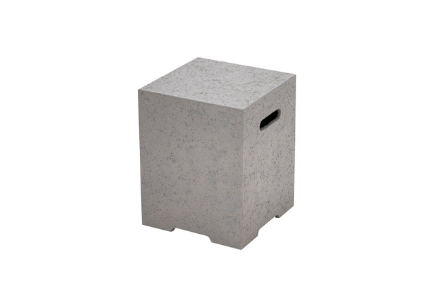 Square Tank Cover - Light Gray Limestone