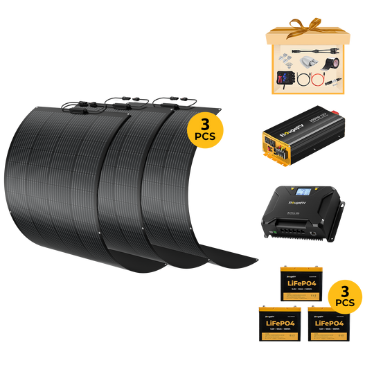 Product photo of BougeRV 12V 600W ShadePower Arch Pro Flexible Solar Kit
