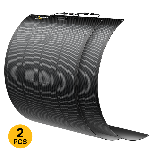 2PCs BougeRV Arch PRO flexible solar panels