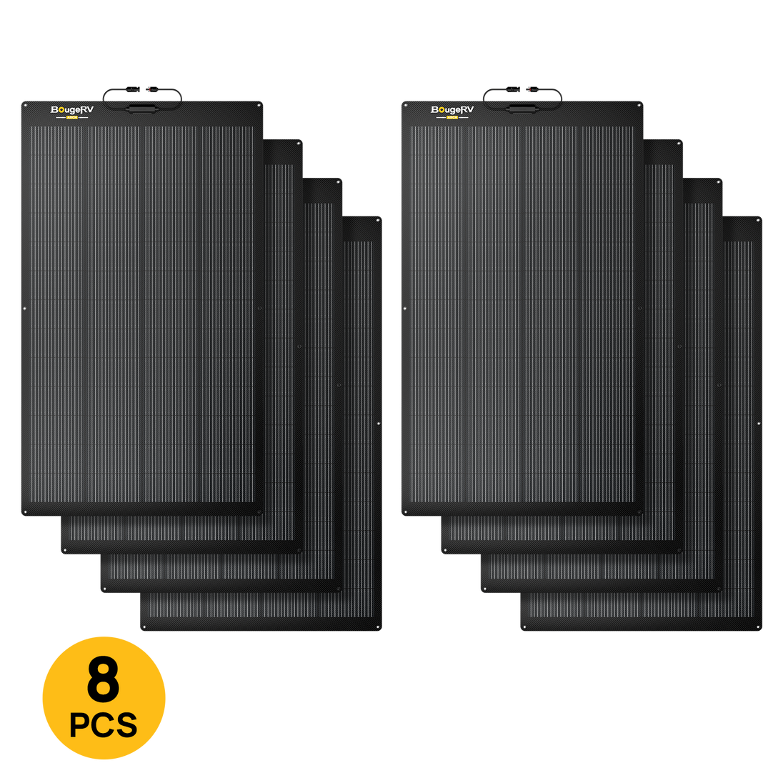 Product photo of BougeRV Arch 2.0 200W N-Type Fiberglass Flexible Solar Panel