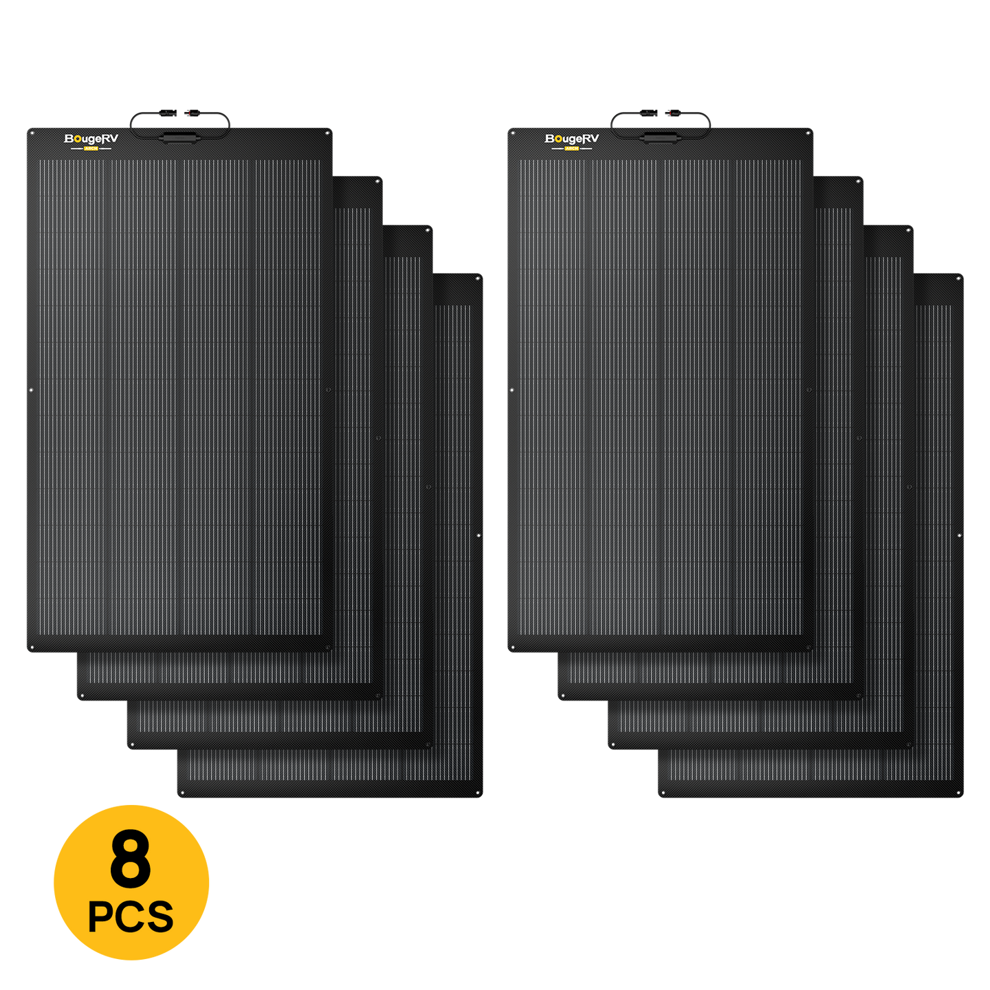 Product photo of BougeRV Arch 2.0 200W N-Type Fiberglass Flexible Solar Panel