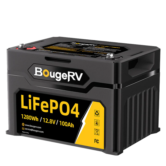 Product photo of BougeRV 12V 1280Wh/100Ah LiFePO4 Battery