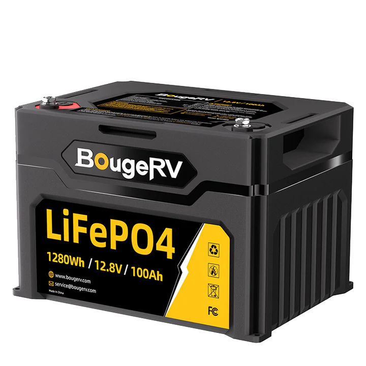 Product photo of BougeRV 12V 1280Wh/100Ah LiFePO4 Battery