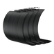 Product photo of BougeRV Arch 200 Watt Fiberglass Flexible Curved Solar Panel