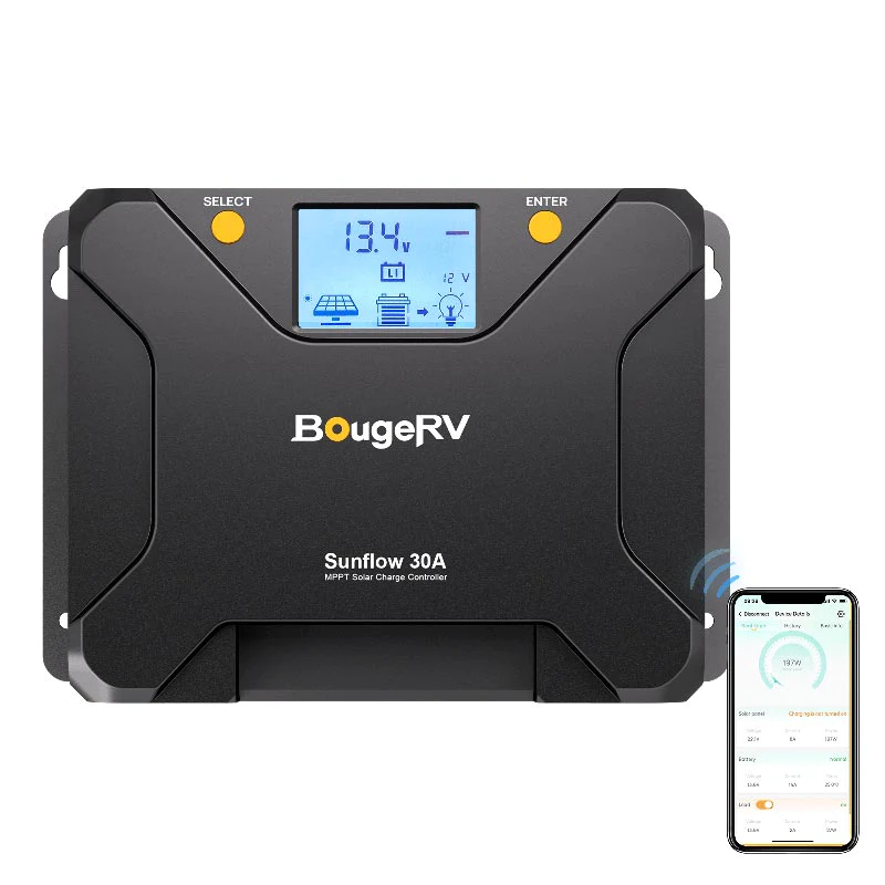 Product photo of BougeRV 12V 200W TOPCon Rigid Solar System Kit
