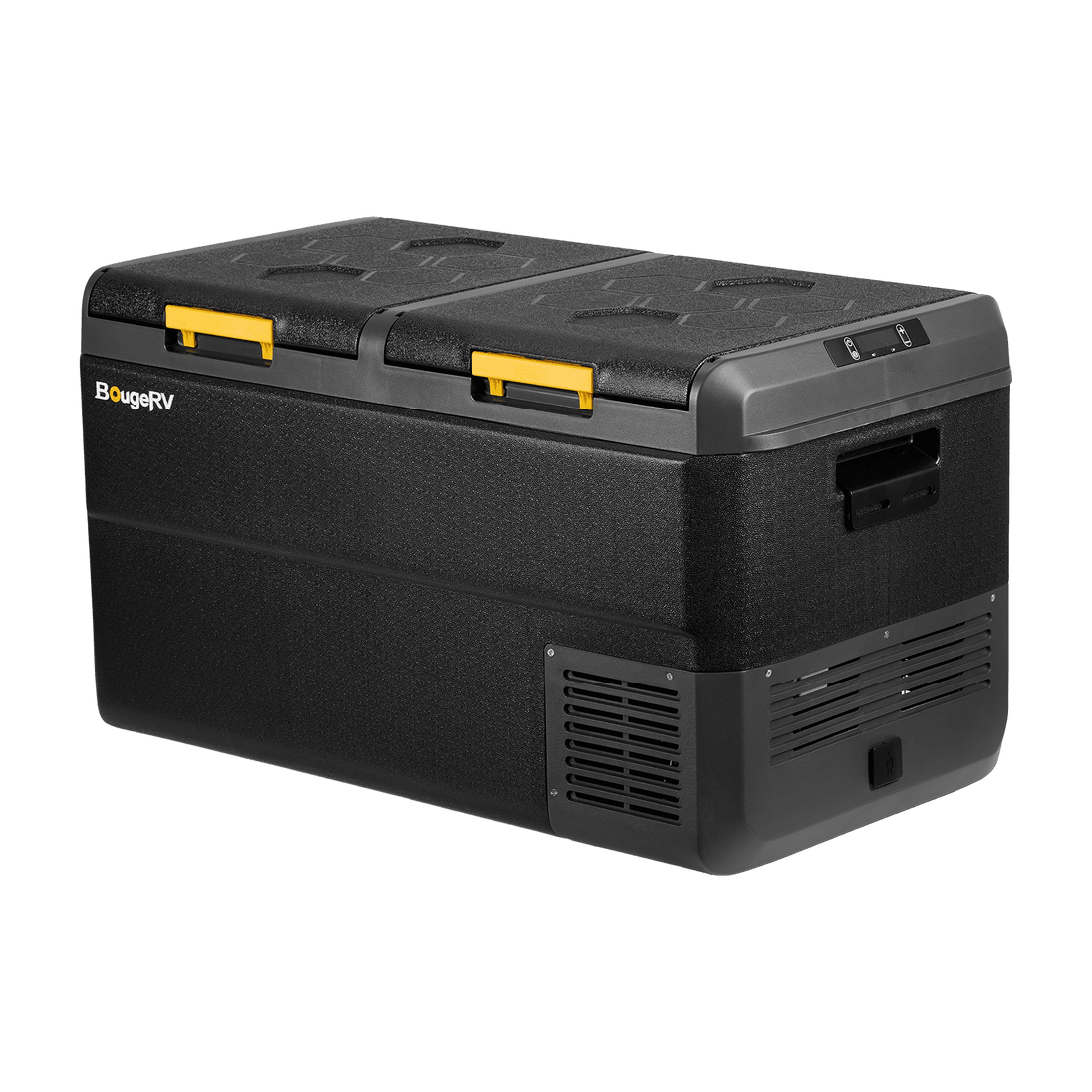 Product photo of BougeRV New CRS 79 Quart 12V Dual Zone Car Fridge Freezer