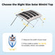 BougeRV Solar Bimini Top 3Bow 54-60W