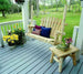Lakeland Mills Cedar Log End Table with porch swing