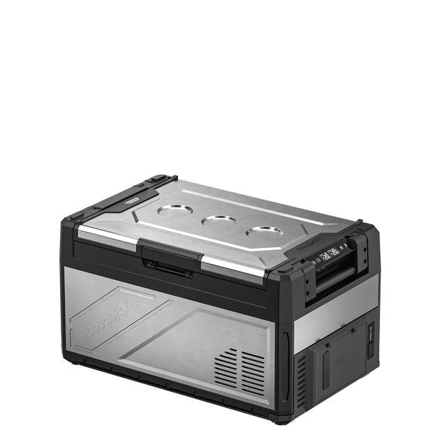 Product photo of BougeRV New Rocky V3.0 41QT Dual Zone 12V Car Fridge with 240Wh Battery