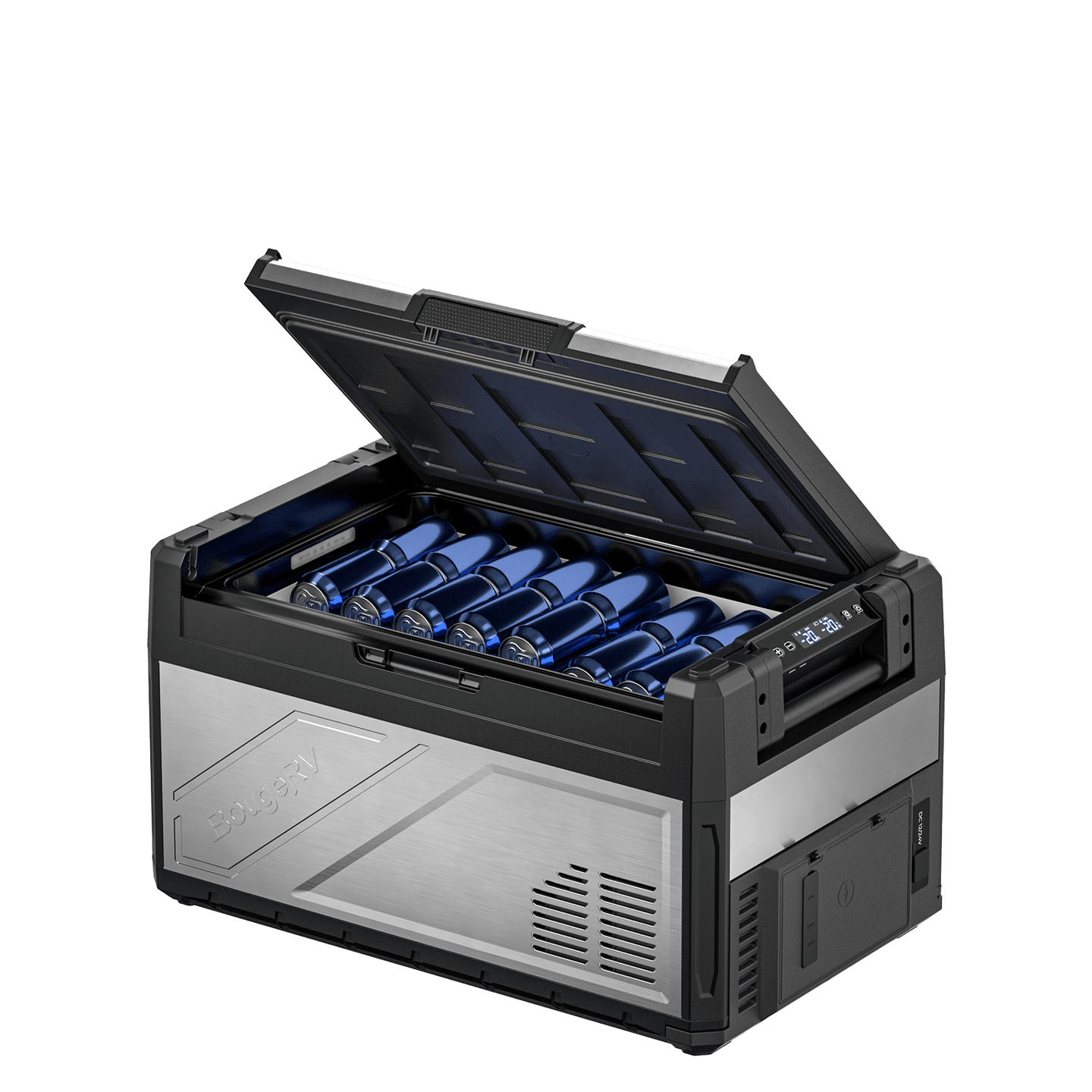 Product photo of BougeRV New Rocky V3.0 41QT Dual Zone 12V Car Fridge with 240Wh Battery - Fridge Only