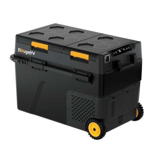 Product photo of BougeRV New CRD2 V2.0 52QT Dual Zone 12V Portable Fridge - Fridge Only
