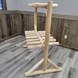 Cedar Log Ski Storage Rack