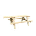 Lakeland Mills 6ft ADA Log Picnic Table - detail