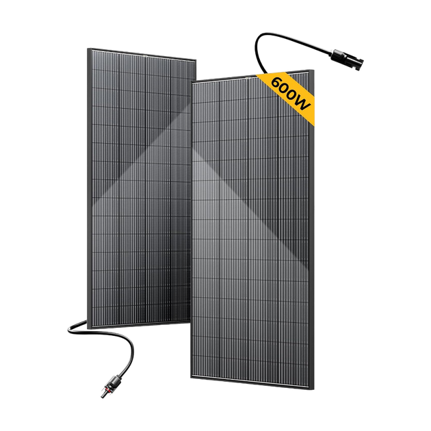 Product photo of BougeRV Bifacial 600 Watts 12BB 12V/24V Rigid Solar Panel