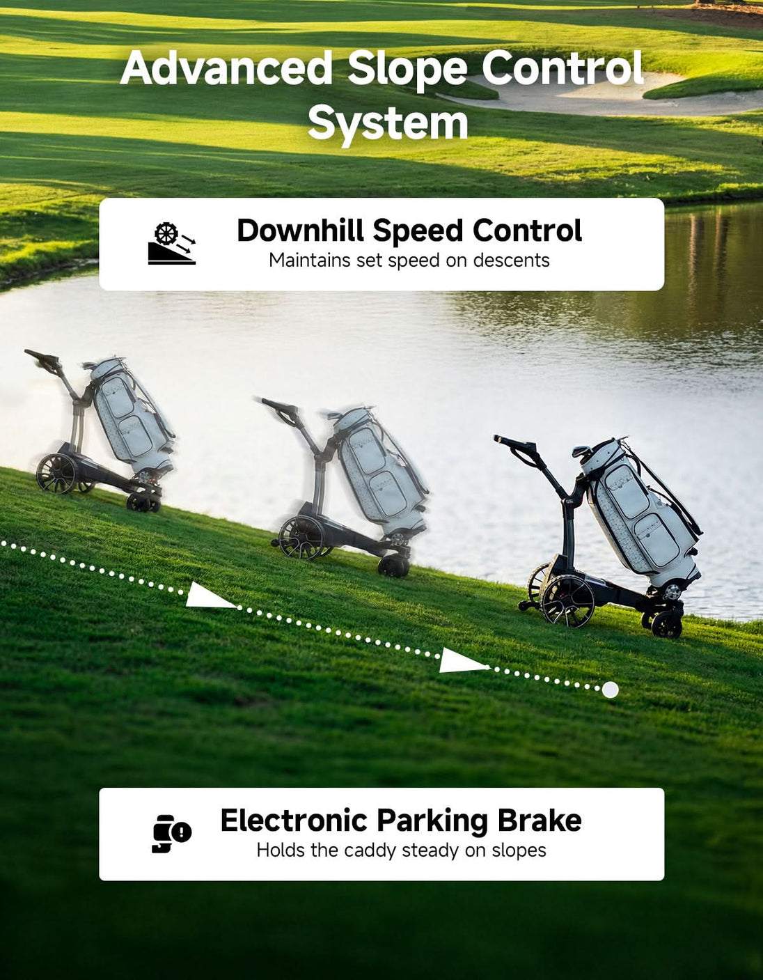 Product photo of KEMIMOTO ApexR Electric Golf Push Cart
