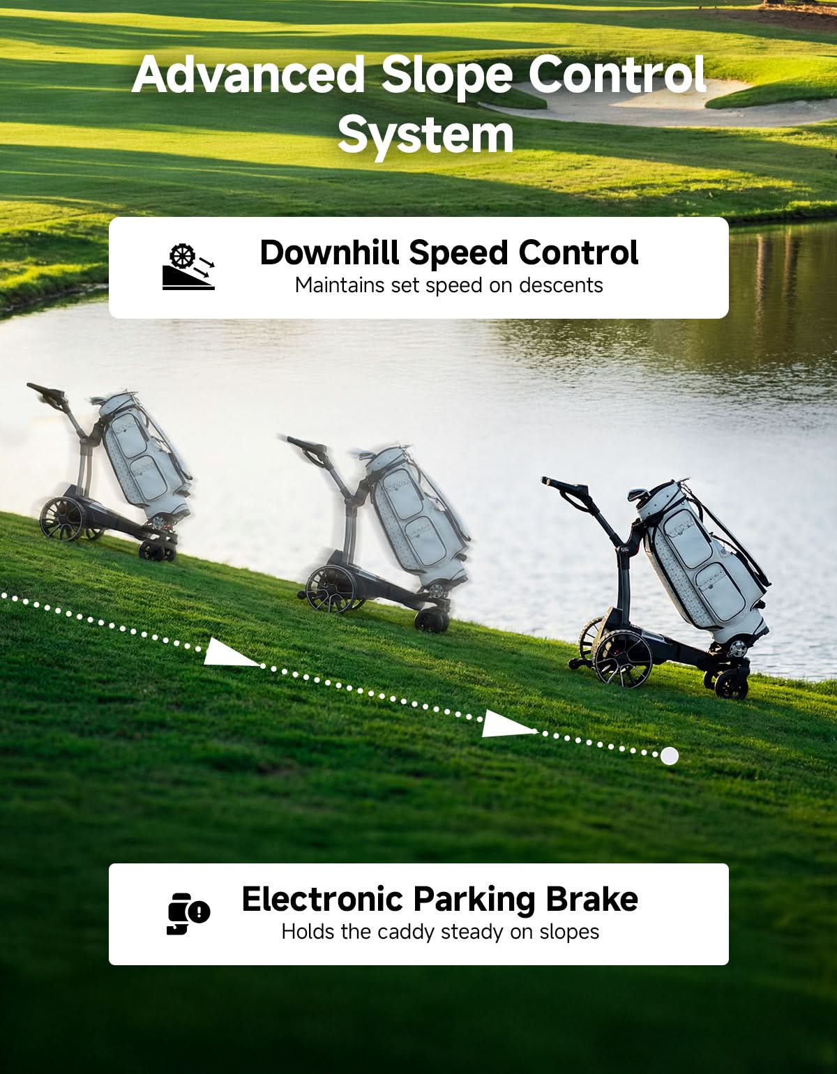 Product photo of KEMIMOTO ApexR Electric Golf Push Cart