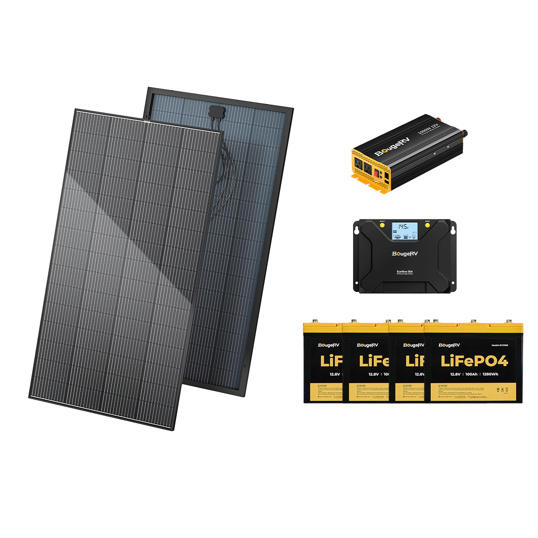Product photo of BougeRV 800W 12V Rigid Solar System Kit