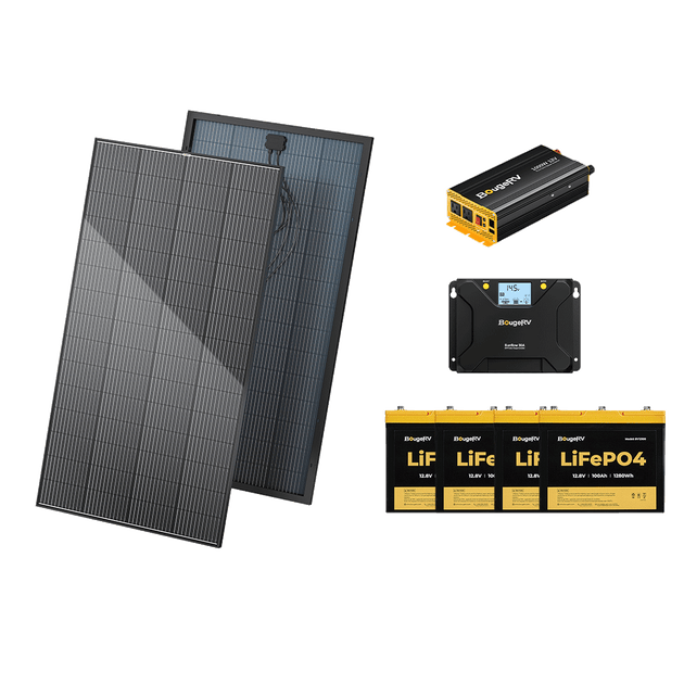 Product photo of BougeRV 800W 12V Rigid Solar System Kit