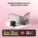 BougeRV pink mini fridge