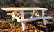 Lakeland Mills 6ft ADA Log Picnic Table - detail