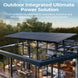 Solar panels on a modern house roof
