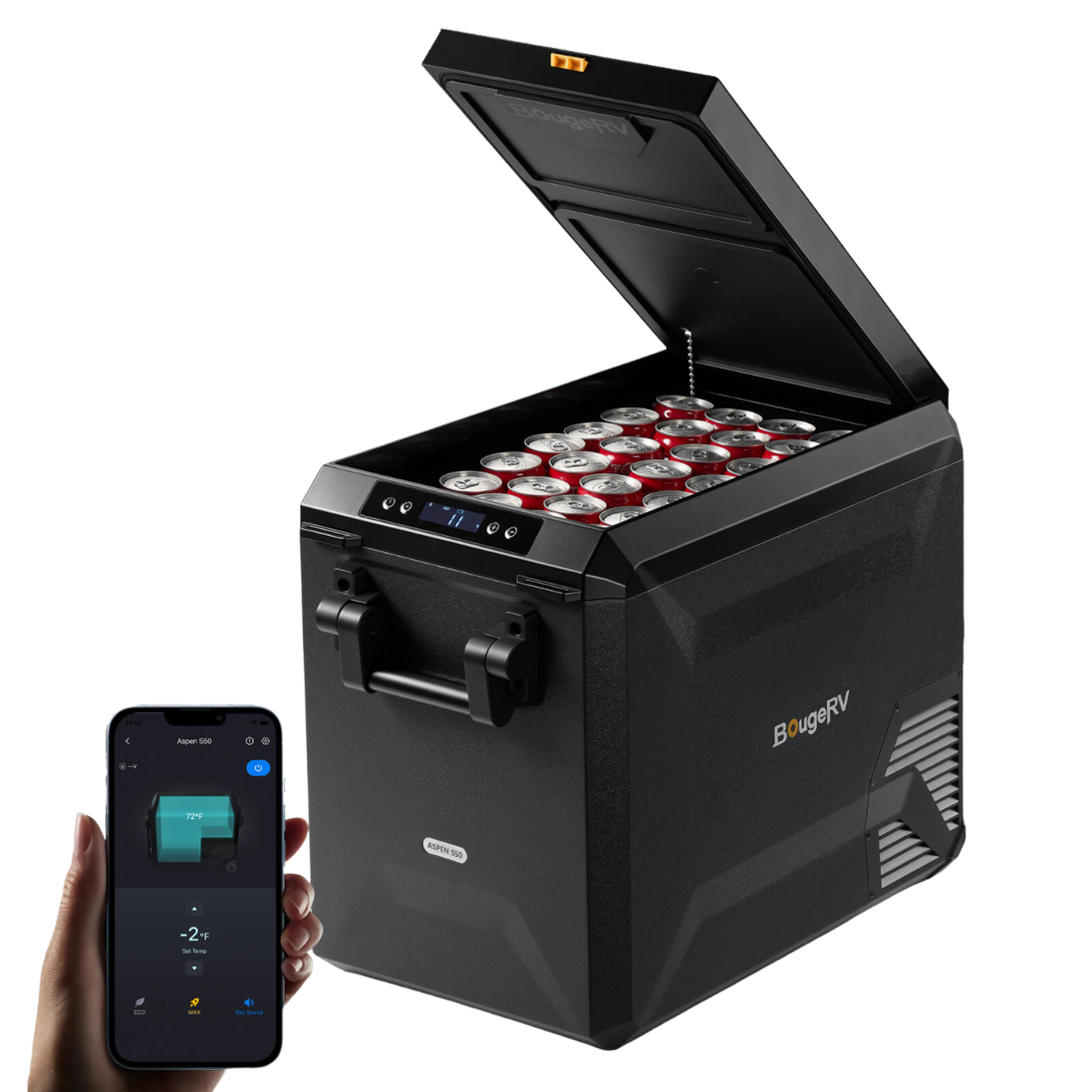 BougeRV ASPEN S50 12V 50QT Portable Fridge