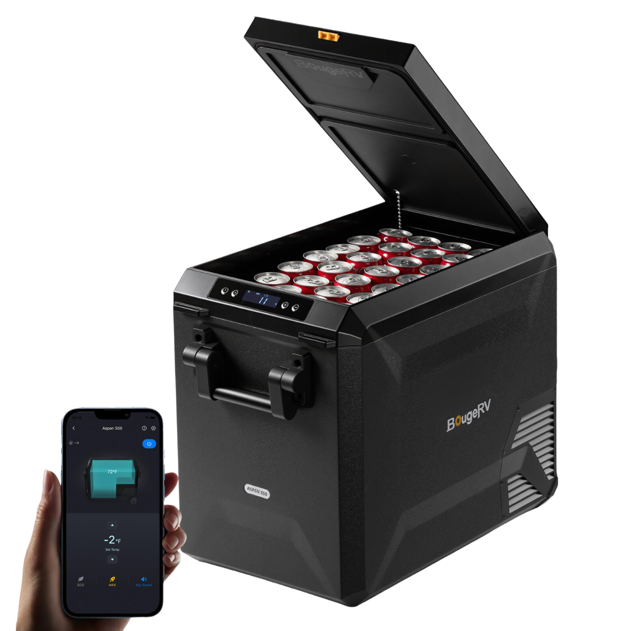 BougeRV ASPEN S50 12V 50QT Portable Fridge