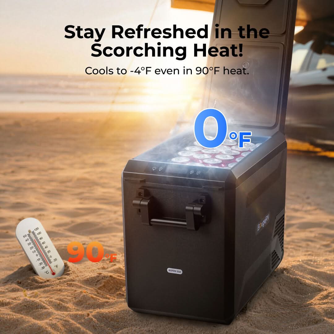 BougeRV ASPEN S50 12V 50QT Portable Fridge