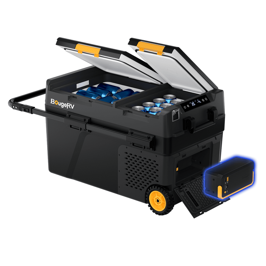 Product photo of BougeRV New CRD2 V2.0 43QT Dual Zone 12V Portable Fridge