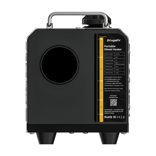 BougeRV portable diesel heater for van