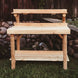 Cedar Log 4 Foot Potting Table
