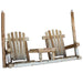 Lakeland Mills Cedar Log Tete-A-Tete Porch Swing