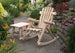 Lakeland Mills Cedar Log End Table with rocking chair