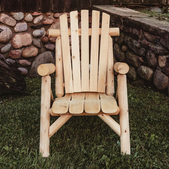 Lakeland Mills Cedar Log Lounge Chair
