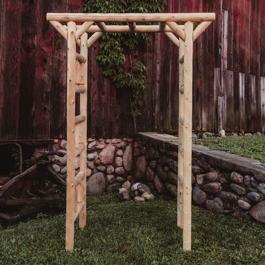 Small Cedar Log Arbor