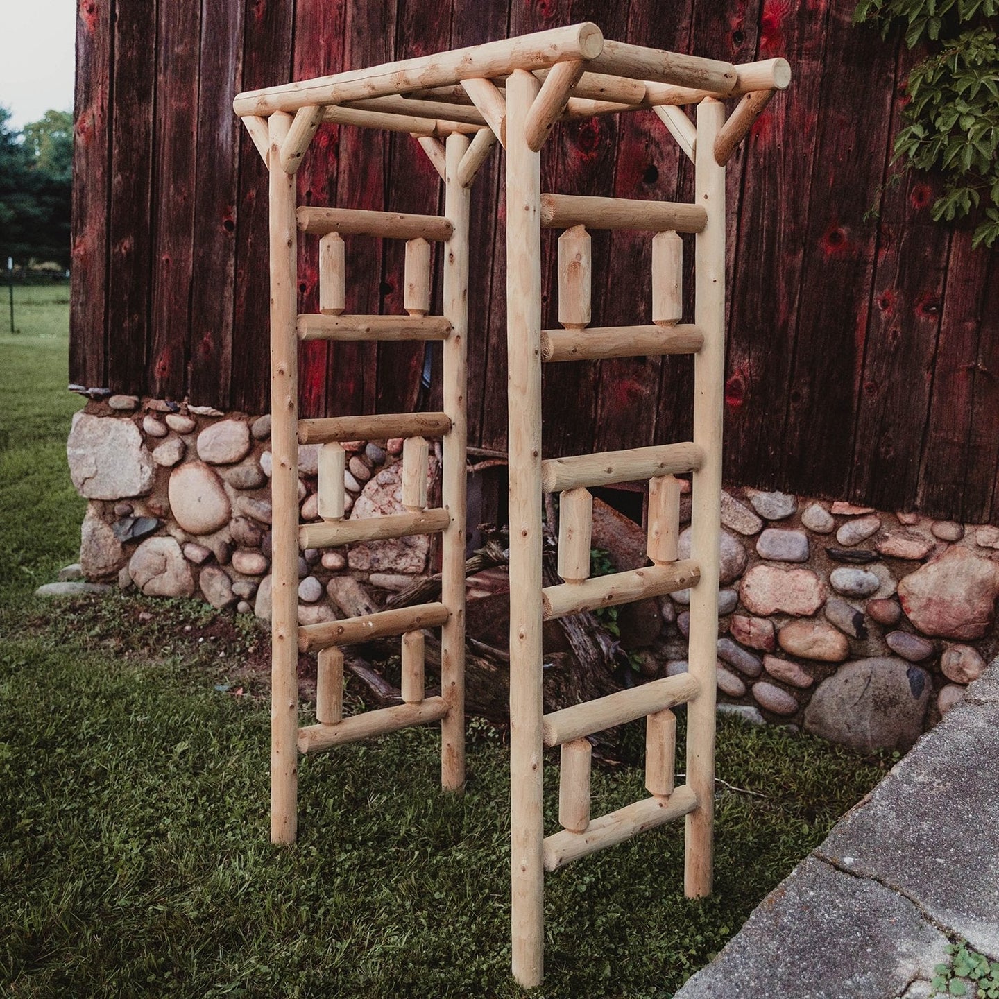 Small Cedar Log Arbor