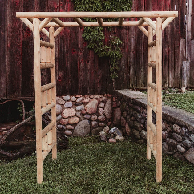 Large Cedar Log Arbor