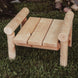 Lakeland Mills Cedar Log Ottoman