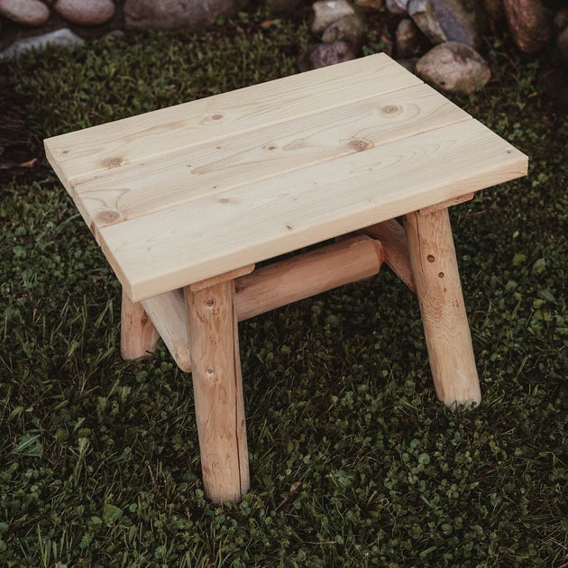 Lakeland Mills Cedar Log End Table
