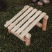 Lakeland Mills Cedar Log Slanted Ottoman