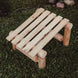 Lakeland Mills Cedar Log Slanted Ottoman