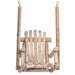 Lakeland Mills Cedar Log Single Chair Porch Swing