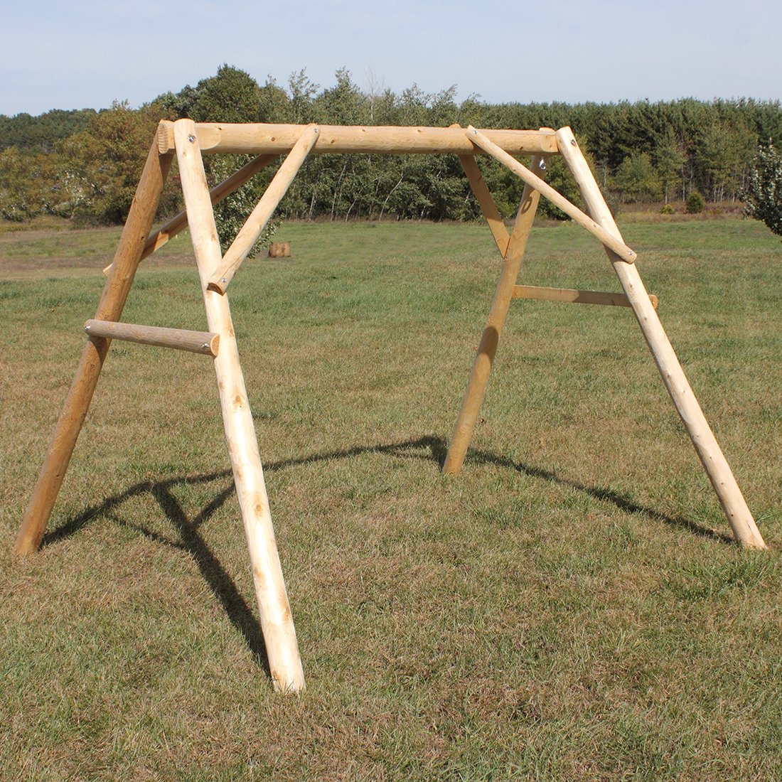 Lakeland Mills Cedar Log 4ft A-Frame Swing Mount